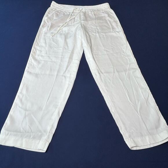 Talbots Women's Size 4 NWT Tencel Drawstring Jogger Pant White - Picture 2 of 7